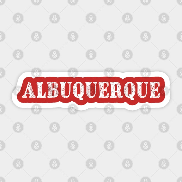 Albuquerque Sticker by MommyTee